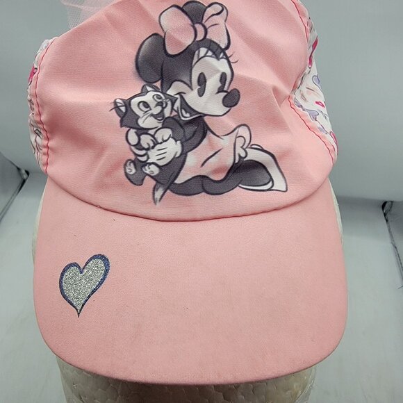 Disney Minnie Mouse Pink Infant Cap With Bow Hearts Casual Cute Outdoors - Picture 9 of 9
